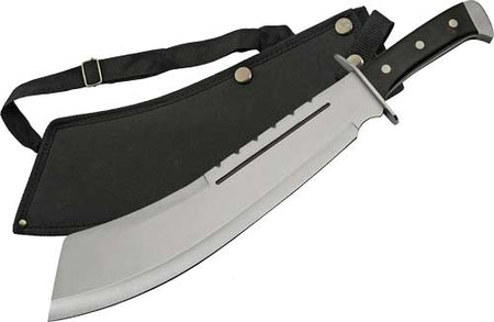 SZCO Rite Edge 13.5 Inch Black Bully Machete SS Blade and Sheath