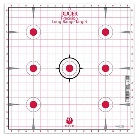 Allen Company Ruger Precision 7-Spot Sight-In Paper Targets 20pk 17x17