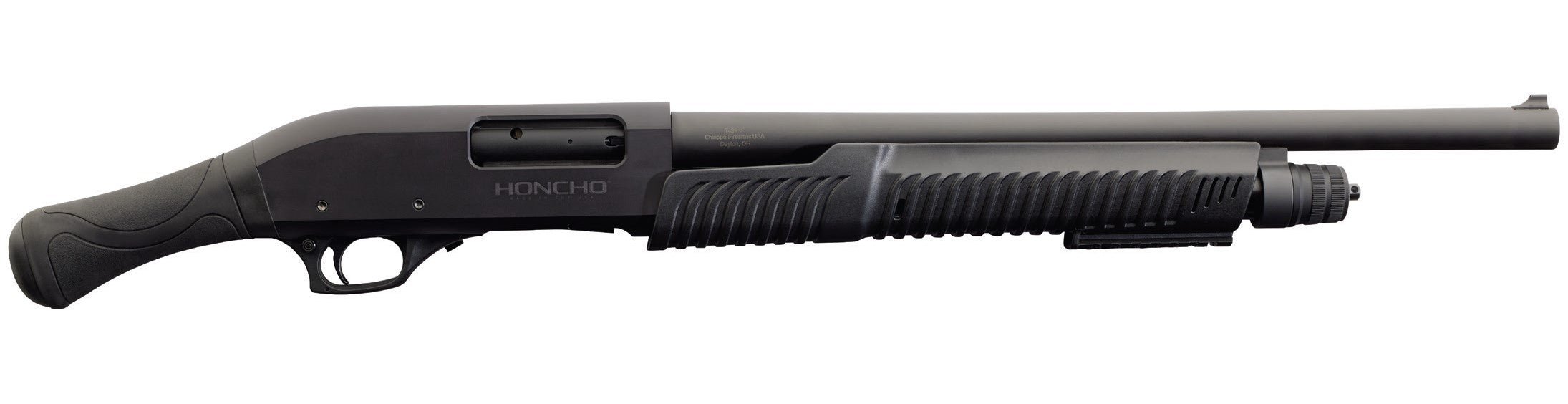 Charles Daly 930363 Honcho Tactical *CA Compliant 12 Gauge Pump 3" 5+1 18.50" Black Steel Barrel, Black Drilled & Tapped Aluminum Receiver, Black Birds Head Polymer Grip
