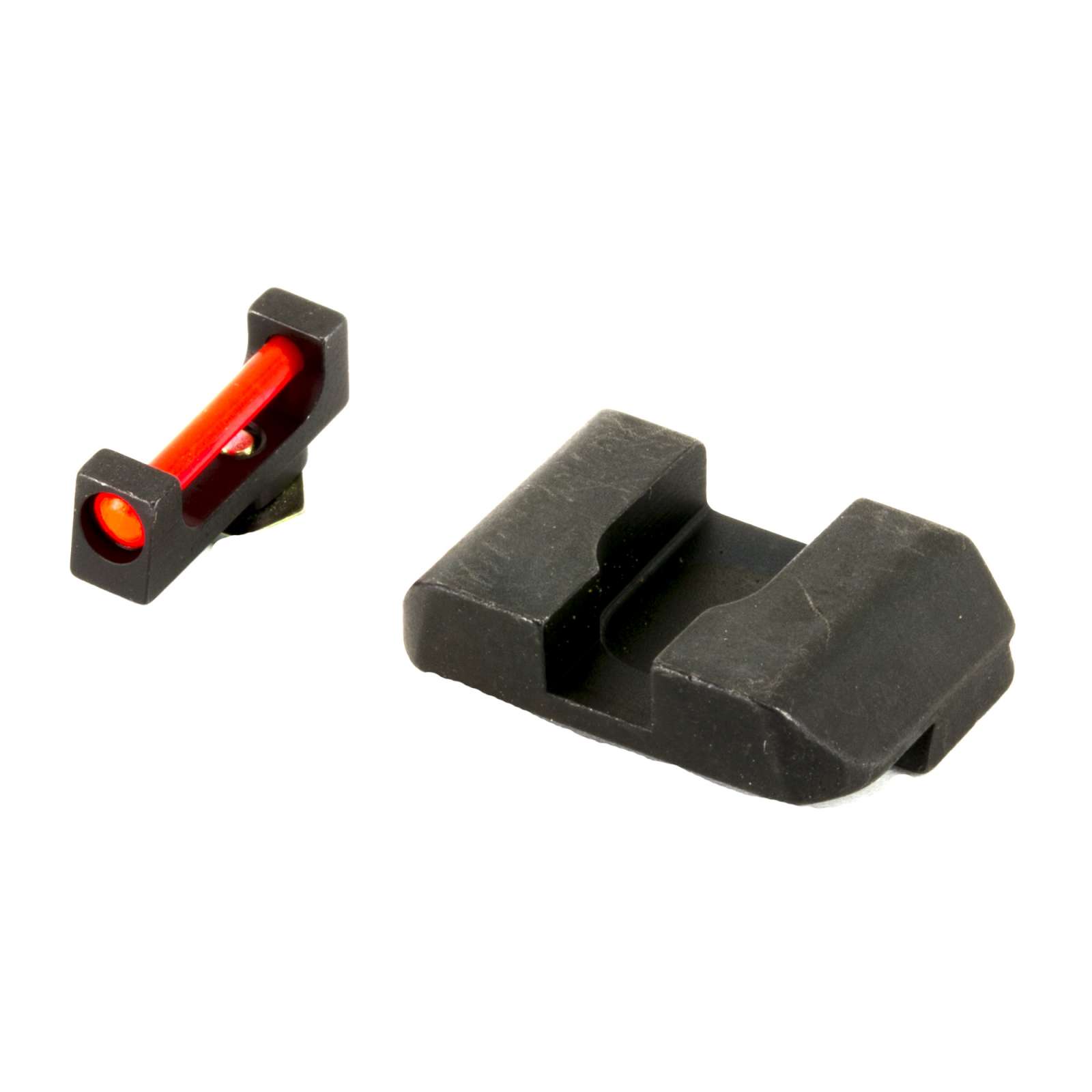 AmeriGlo Glock Small/Medium Frame Red Fiber Front and Black Rear Sight Set