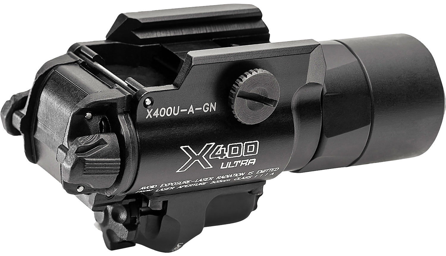 SureFire X400UAGN Ultra Black Rail Pistol Light 1,000 Lumens White LED Green Laser