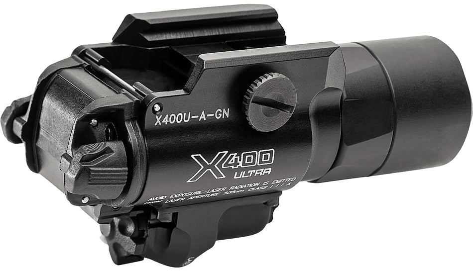 SureFire X400UAGN Ultra Black Rail Pistol Light 1,000 Lumens White LED Green Laser