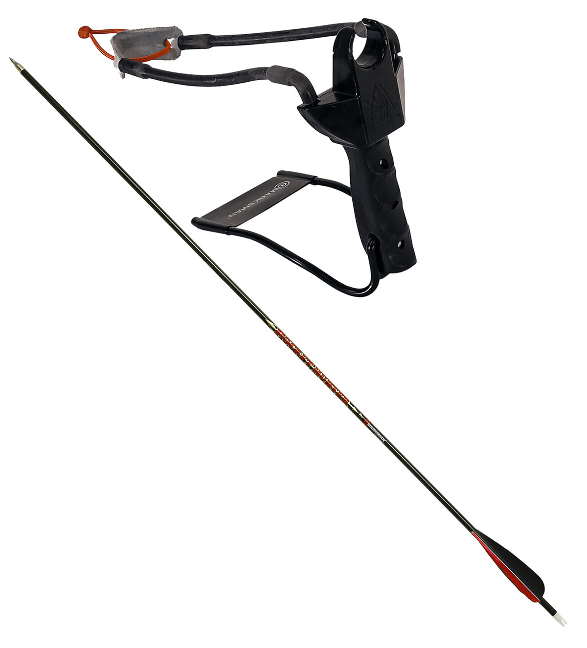 Marksman 3075 Pocket Hunter Hunting Slingshot Steel Frame Black Molded Grip