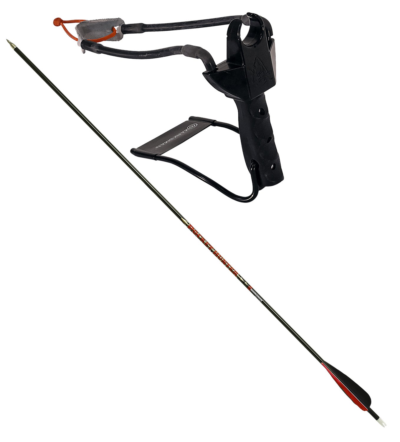 Marksman 3075 Pocket Hunter Hunting Slingshot Steel Frame Black Molded Grip
