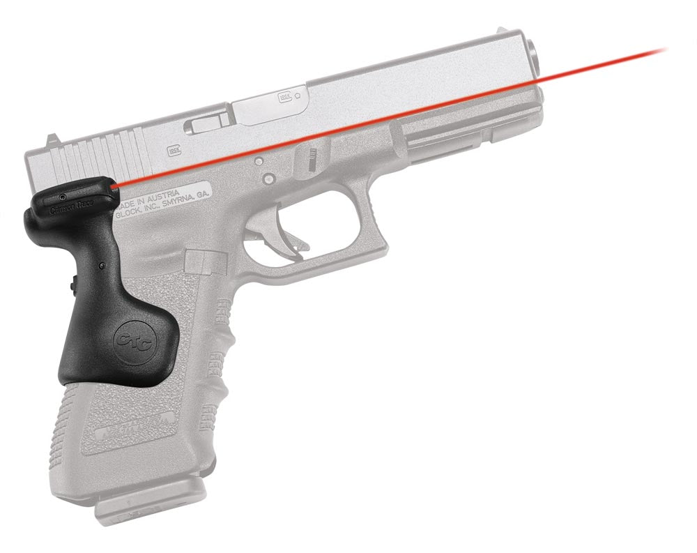 Crimson Trace 0167101 Red Laser Lasergrips Compatible with Glock Gen3/4/5 Full-Size, Black Polymer