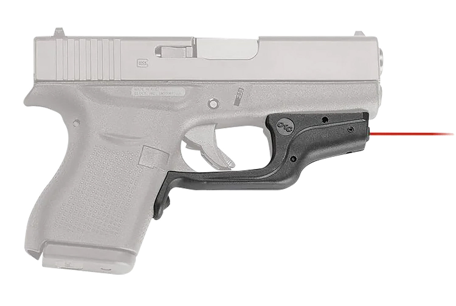 Crimson Trace 0143801 Red Laser Laserguard Fits Glock 42/43 Pistols, Trigger Guard Attachment, Black Polymer