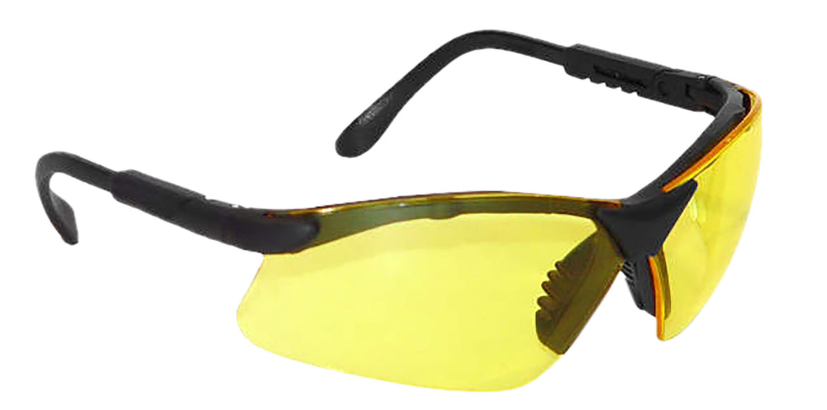 Radians Revelation Protective Shooting Glasses Adult Yellow Lens Black Frame RV0140CS