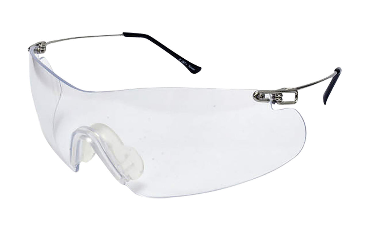 Radians Clay Pro Protective Shooting Glasses Adult Clear Lens Silver Frame CP5710CS