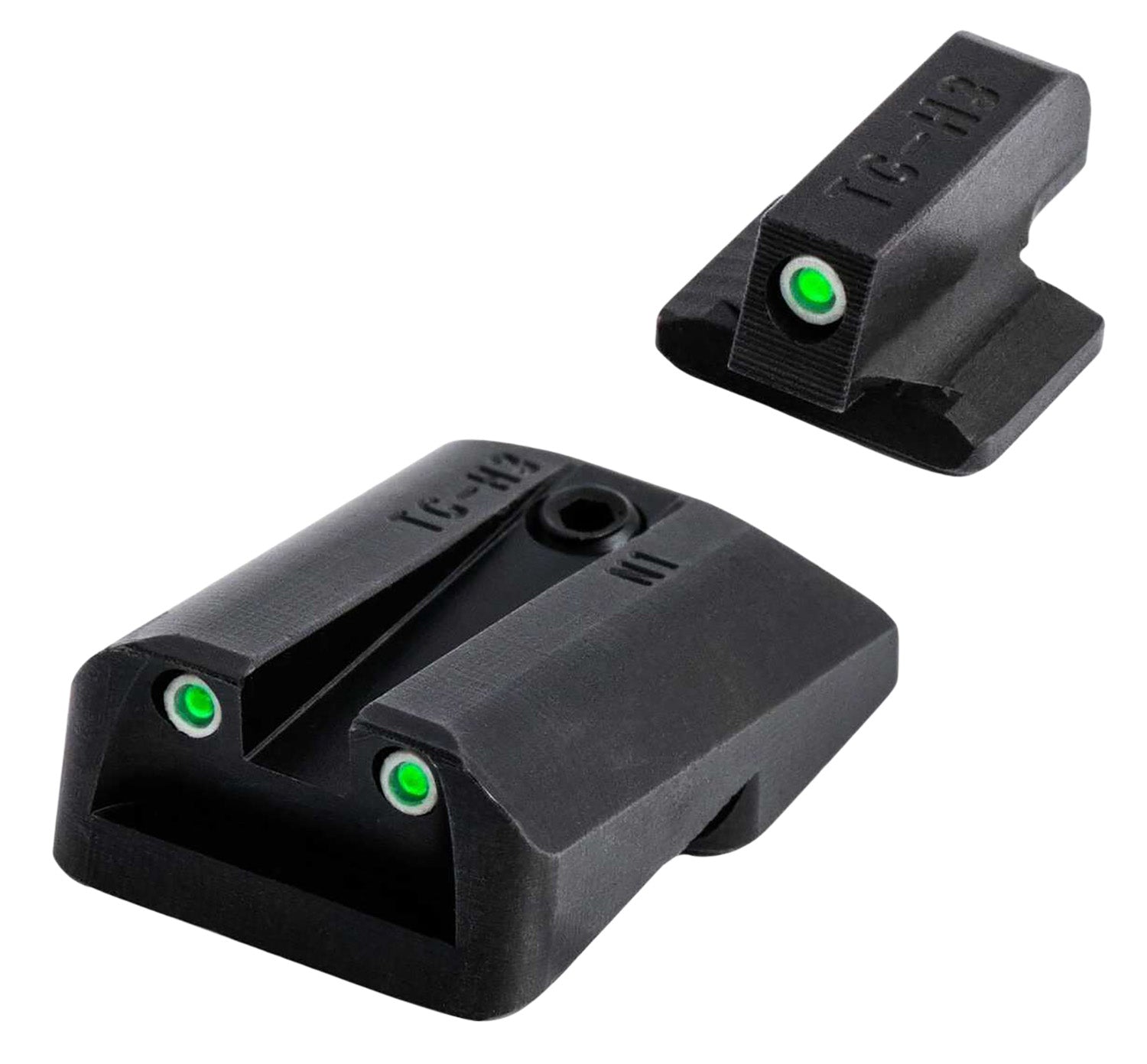 TruGlo TG231G1A Green Tritium Pistol Night Sight Set Glock 42/43/43X/48 Black Nitride