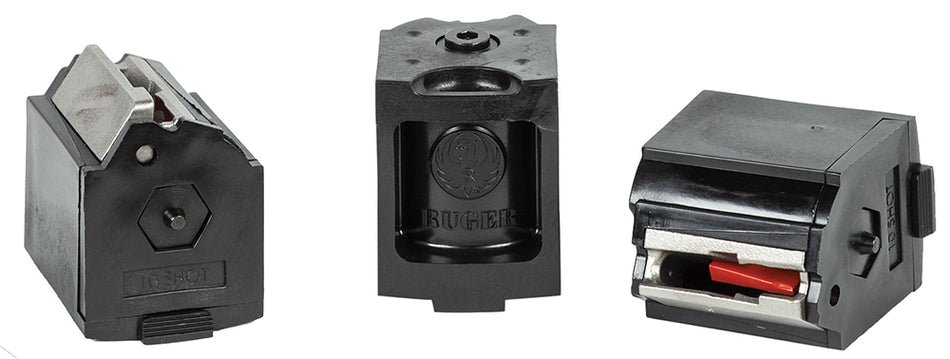 Ruger 90451 BX-1 3-Pack 10-Round .22LR Black Rotary Magazines for 10/22/SR/Charger