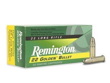 Remington 22 Golden Bullet .22 Long Rifle 40 grain Lead Round Nose ammunition