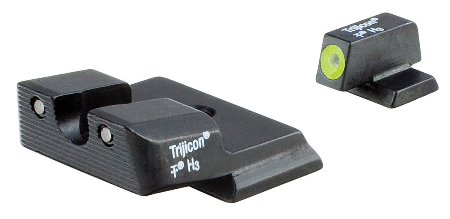 Trijicon HD Night Sights Green Tritium Yellow Outline - Smith & Wesson M&P Shield/Shield Plus (600721)
