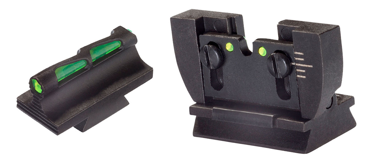HiViz RG1022 Ruger 10/22 Rifle Interchangeable LiteWave Sight Set, Black Front/Rear