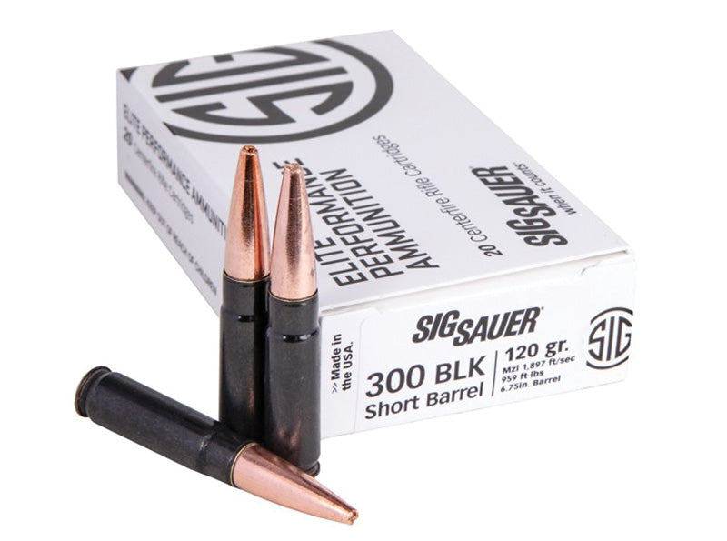 Sig Sauer Elite Performance Copper Solid 120 Grain .300 AAC Blackout 1897 fps