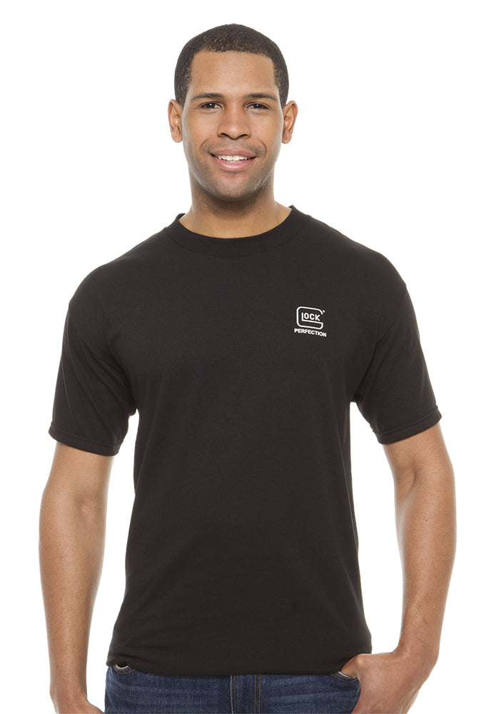 Glock AA11004 Perfection Pre-Shrunk Black Cotton Tee Short Sleeve Medium