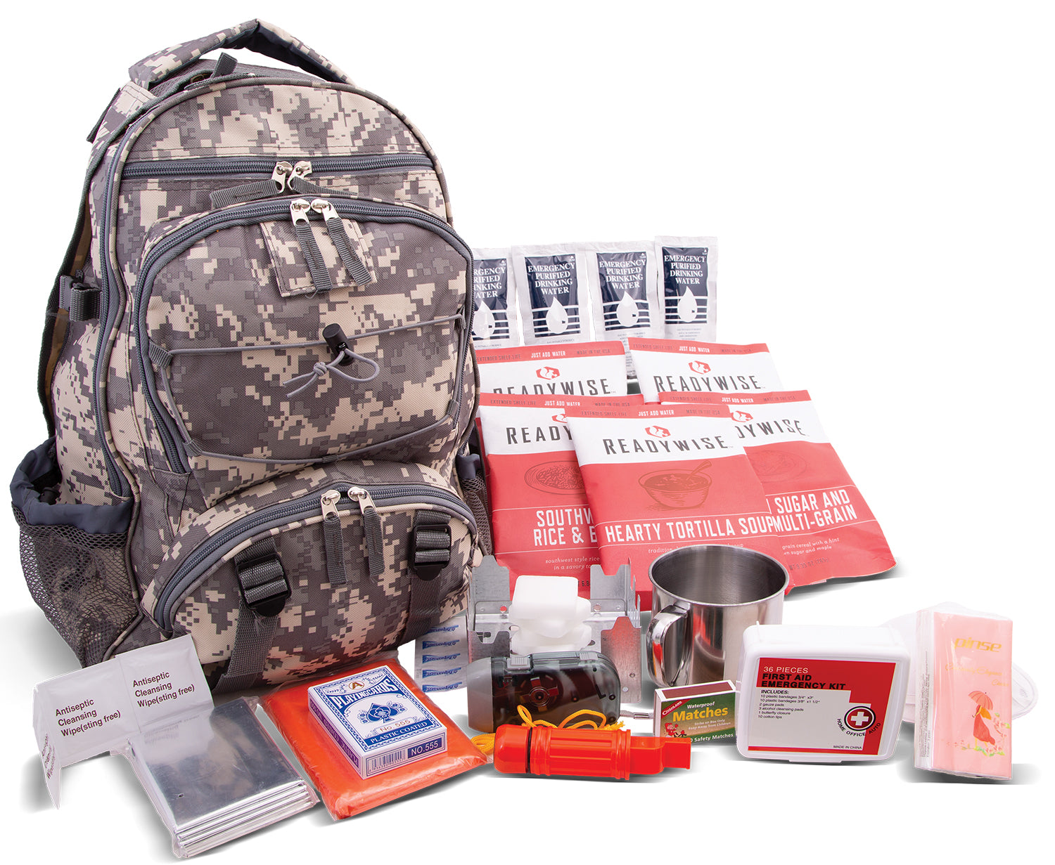 ReadyWise 5-Day Grab N Go Survival Pack 32-Serving Freeze-Dried Entrees