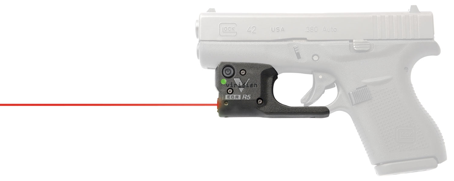 Glock 42 Red Laser Sight Viridian Reactor R5-R R5RG42 Trigger Guard Mount