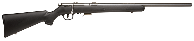 Savage Arms 94700 93 FVSS Full Size 22 WMR 5+1 21" Matte Heavy Barrel, Matte Drilled & Tapped Stainless Steel Receiver, Matte Black Fixed Synthetic Stock, Right Hand
