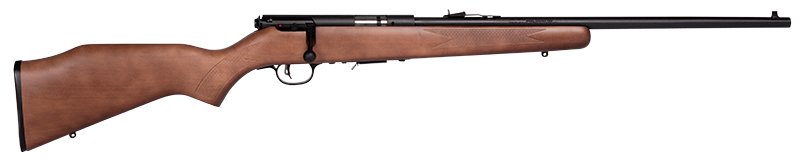 Savage Arms 90700 93 G Full Size 22 WMR 5+1 21" Matte Black Sporter Barrel, Matte Black Drilled & Tapped Carbon Steel Receiver, Satin Hardwood Fixed Stock, Right Hand
