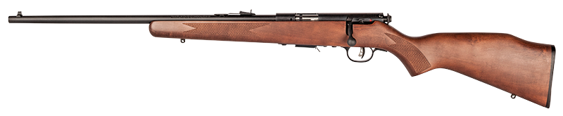 Savage Arms 95700 93 G Full Size 22 WMR 5+1 21" Matte Black Sporter Barrel, Matte Black Drilled & Tapped Carbon Steel Receiver, Satin Hardwood Fixed Stock, Left Hand