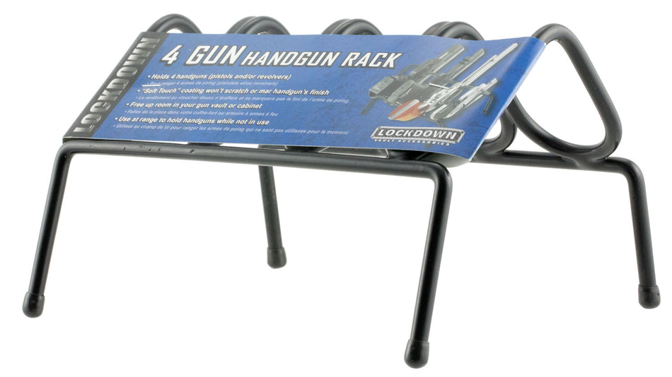 Lockdown 222200 Handgun Storage Rack Vinyl-Coated Steel Gun Vault Compatible