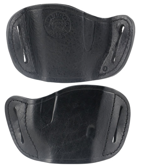 Bulldog MLBL Molded Black Leather OWB Belt Slide Holster for Full-Size Semi-Automatic Pistols Right-Hand Draw