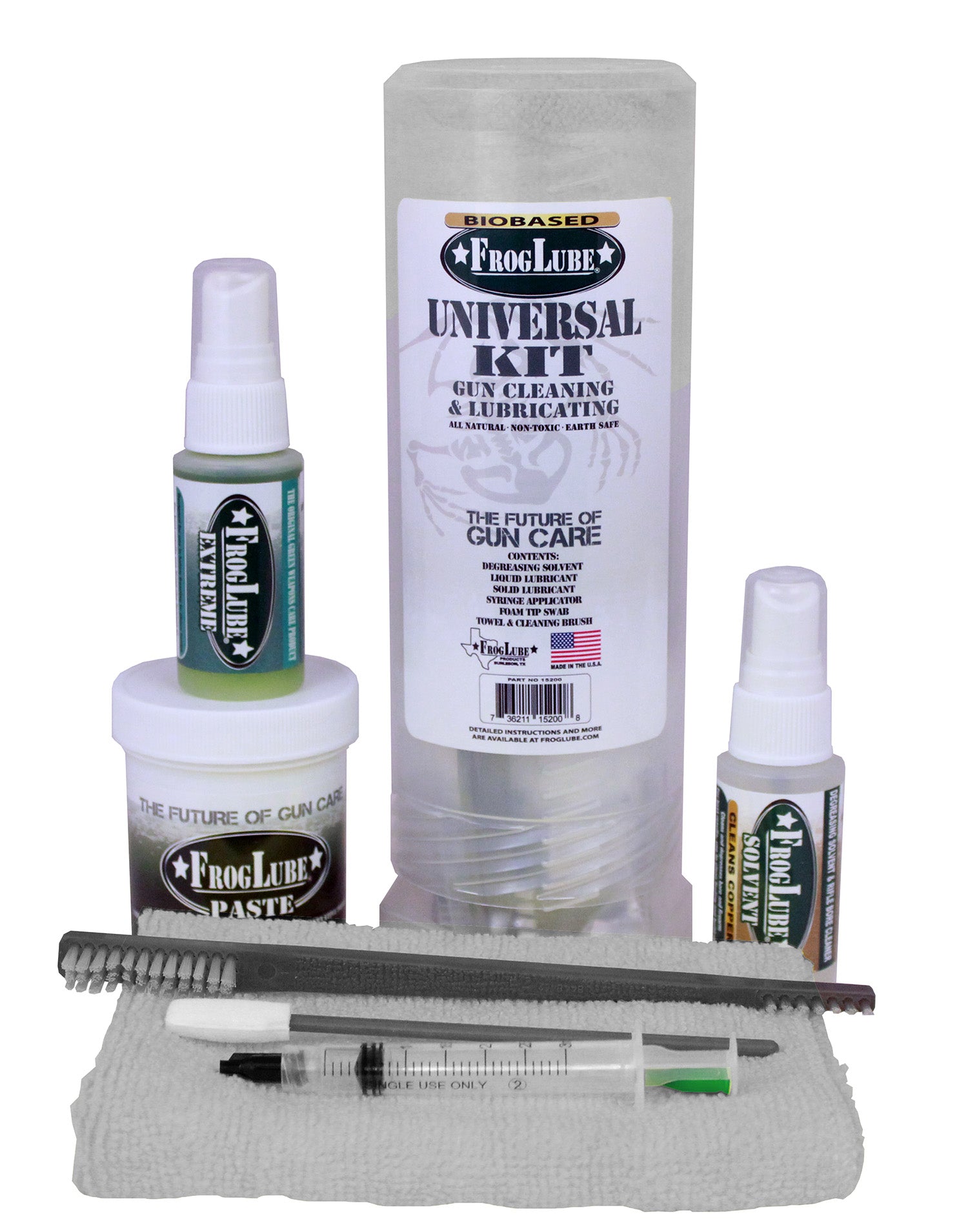 FrogLube FrogTube Multi-Caliber Weapons Care Kit with CLP and Brush