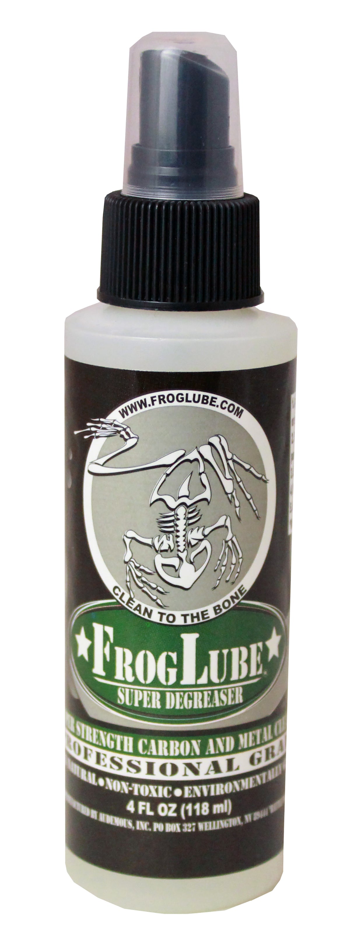 FrogLube Super Degreaser 4 oz Bottle - Removes Oil, Grease and Carbon Fouling