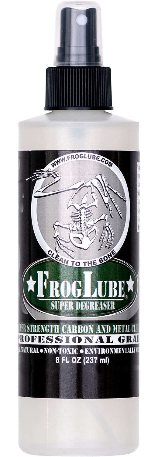 FrogLube Super Degreaser 8 oz Trigger Spray Bottle - Removes Oil, Grease & Dirt