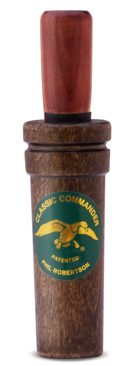 Duck Commander Classic Commander Natural Wood Open Duck Call Double Reed Mallard Hen Sounds
