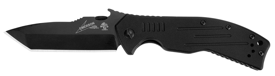 Kershaw CQC-8K 6044TBLK 3.50" Tactical Tanto Folding Knife Black Oxide 8Cr14MoV Blade G10 Handle with Wave Opening Feature