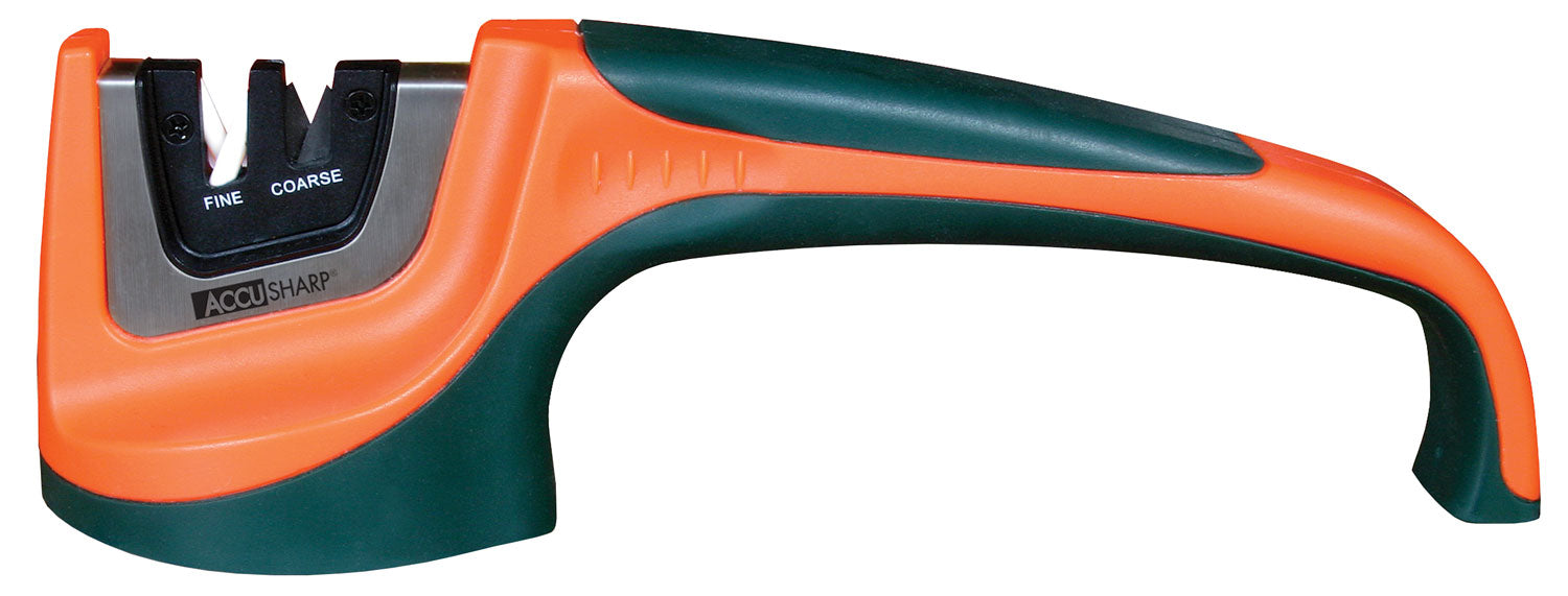 AccuSharp 039C Black and Orange Pull-Through Carbide and Ceramic Knife Sharpener