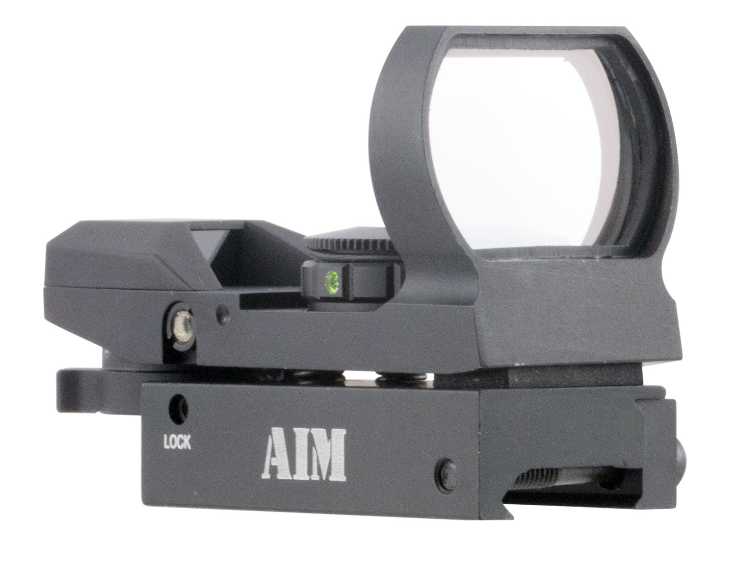 Aim Sports RT4WF1 Red/Green Multi-Reticle Warfare Edition Reflex Sight 1x 24x34mm Matte Black