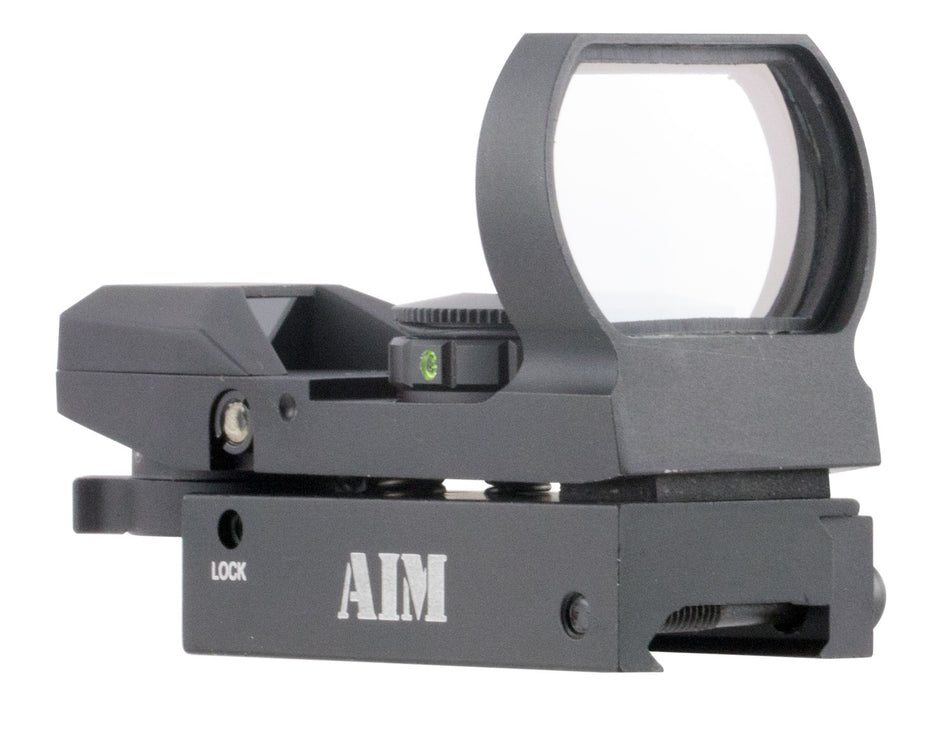 Aim Sports RT4WF1 Red/Green Multi-Reticle Warfare Edition Reflex Sight 1x 24x34mm Matte Black