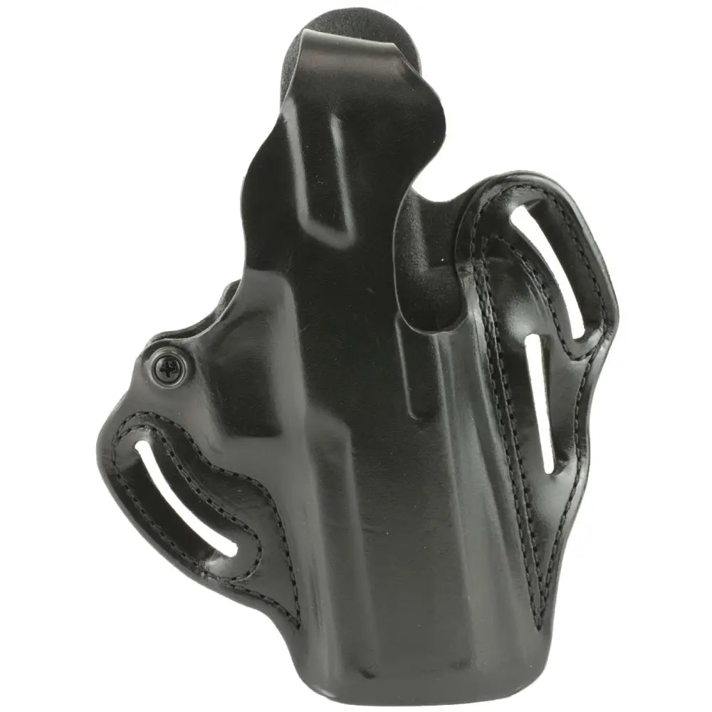 DeSantis SIG P320 Fullsize Romeo1 Thumb Break Scabbard Holster Black Leather Right-Hand