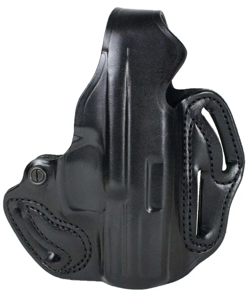 DeSantis SIG P320C Romeo Optic Thumb Break Scabbard Holster Black Leather Right-Hand