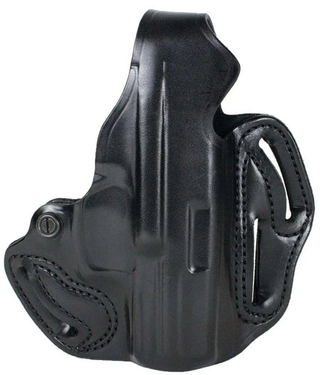 DeSantis SIG P320C Romeo Optic Thumb Break Scabbard Holster Black Leather Right-Hand