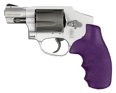 Hogue 60006 Cobblestone Monogrip Purple Rubber for S&W J Frame Round Butt