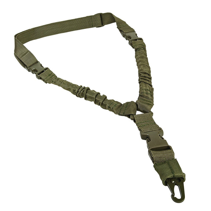 Vism AR-15 Single Point Bungee Sling Adjustable Green 1.25" Webbing