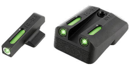 TruGlo TFX Green Tritium White Outline Sight Set TG13NV1A for 1911
