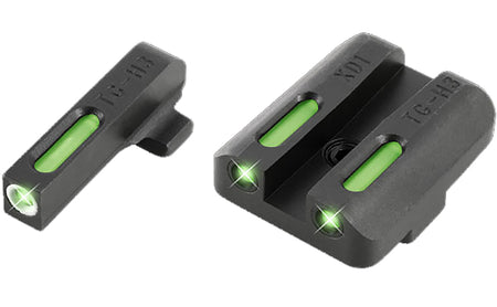 TruGlo TFX Green Tritium White Outline Iron Sights TG13XD1A Black