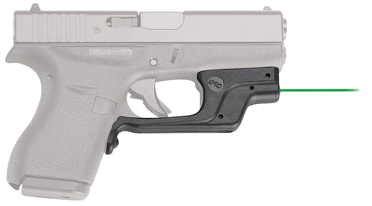 Crimson Trace LG-443 Glock 42/43 Laserguard Green Laser Sight Black Polymer