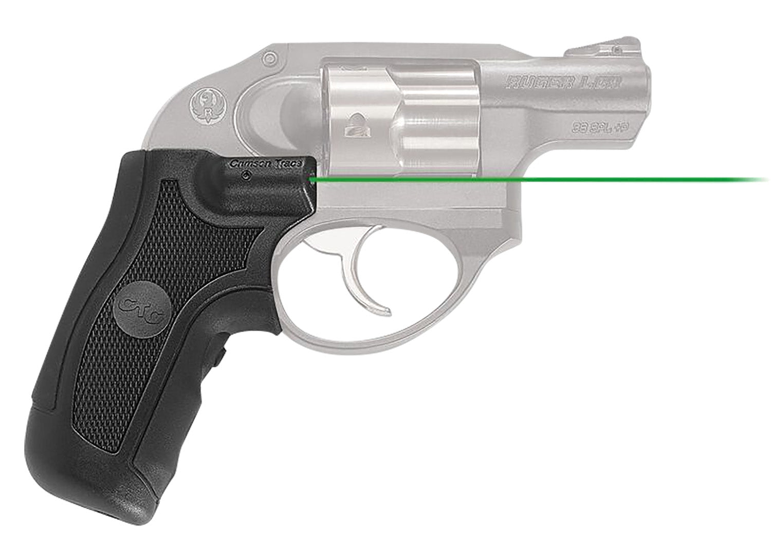 Crimson Trace Lasergrips 0145301 Ruger LCR / LCRx Green Laser Black Polymer Grip