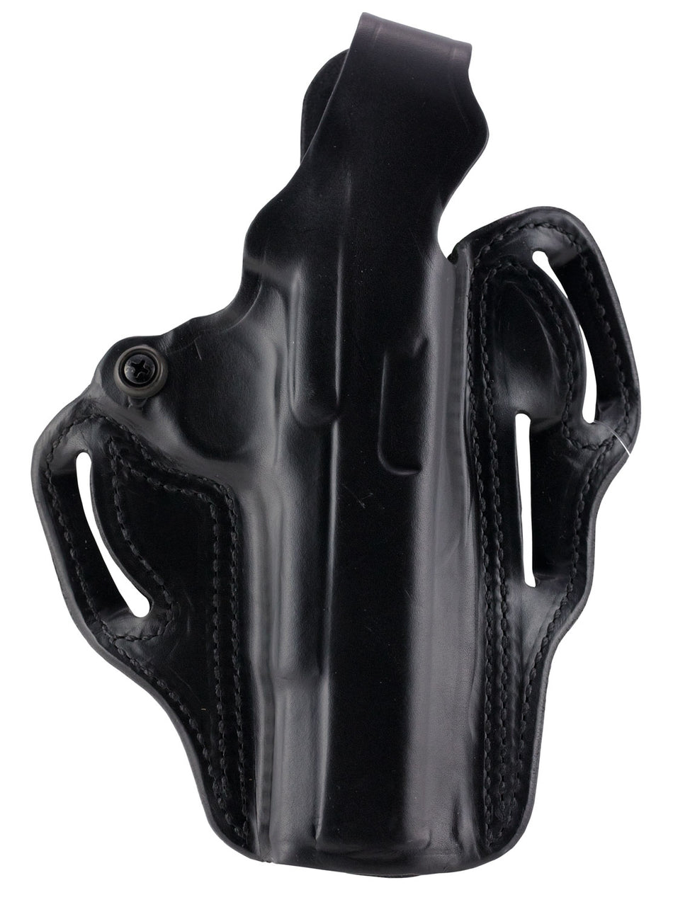 DeSantis Thumb Break Scabbard OWB Black Leather Holster Compatible with S&W M&P and M&P 2.0 Compact Right Hand