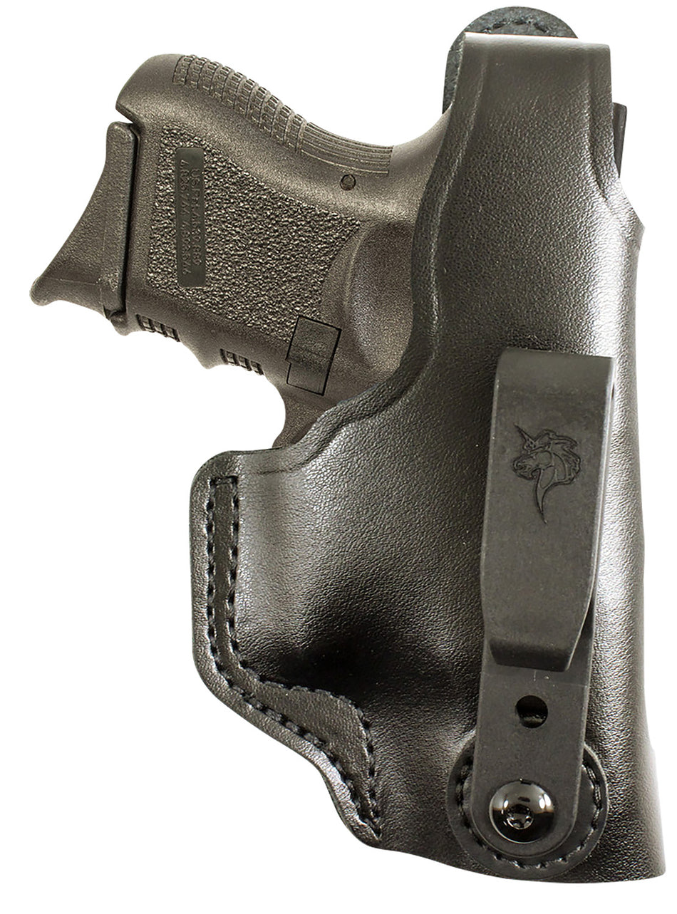 DeSantis Dual Carry II Tuckable IWB/OWB Black Leather Holster Compatible with S&W M&P Shield 9/40 Shield Plus Right Hand