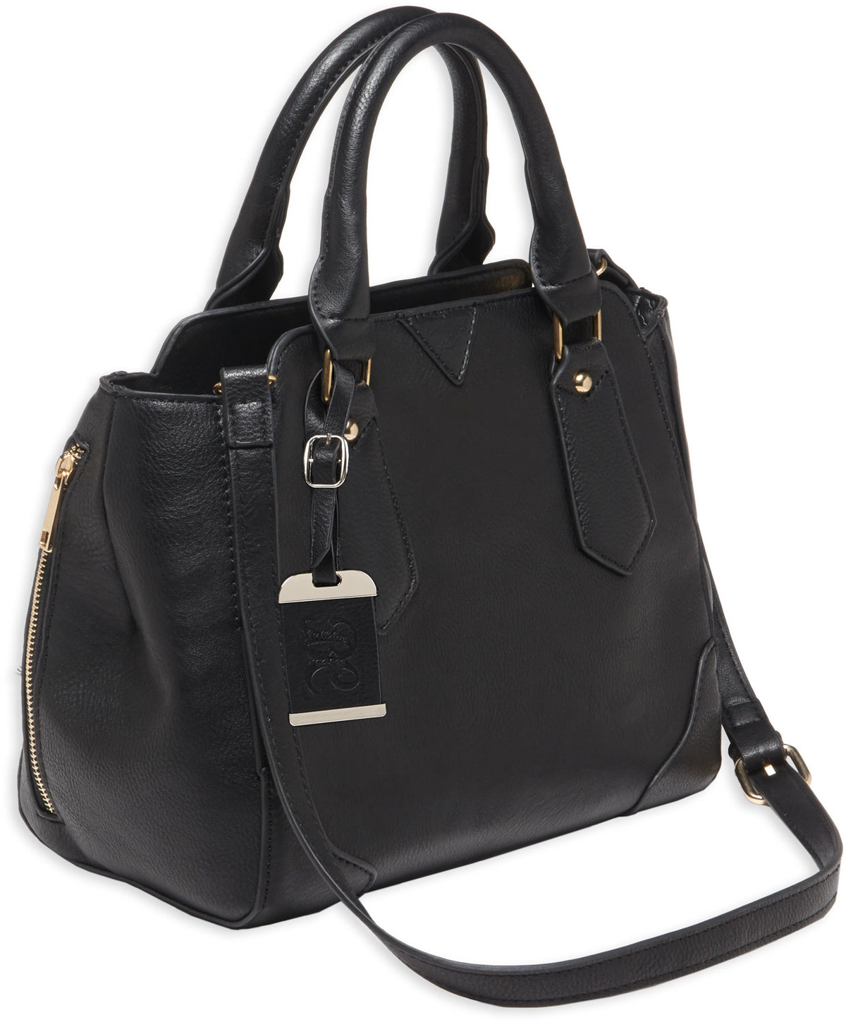 Bulldog BDP020 Concealed Carry Satchel Purse with Holster Black Leather Fits Small Autos and Revolvers Ambidextrous