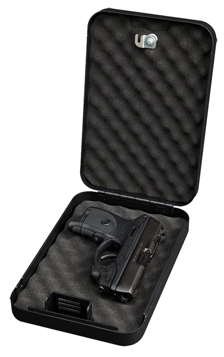 Bulldog BD1121 Personal Key Lock Vault TSA Travel Approved Black Powder Coat Steel Holds 1 Handgun