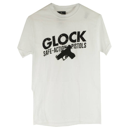 Glock Safe Action White X-Large Apparel Tee