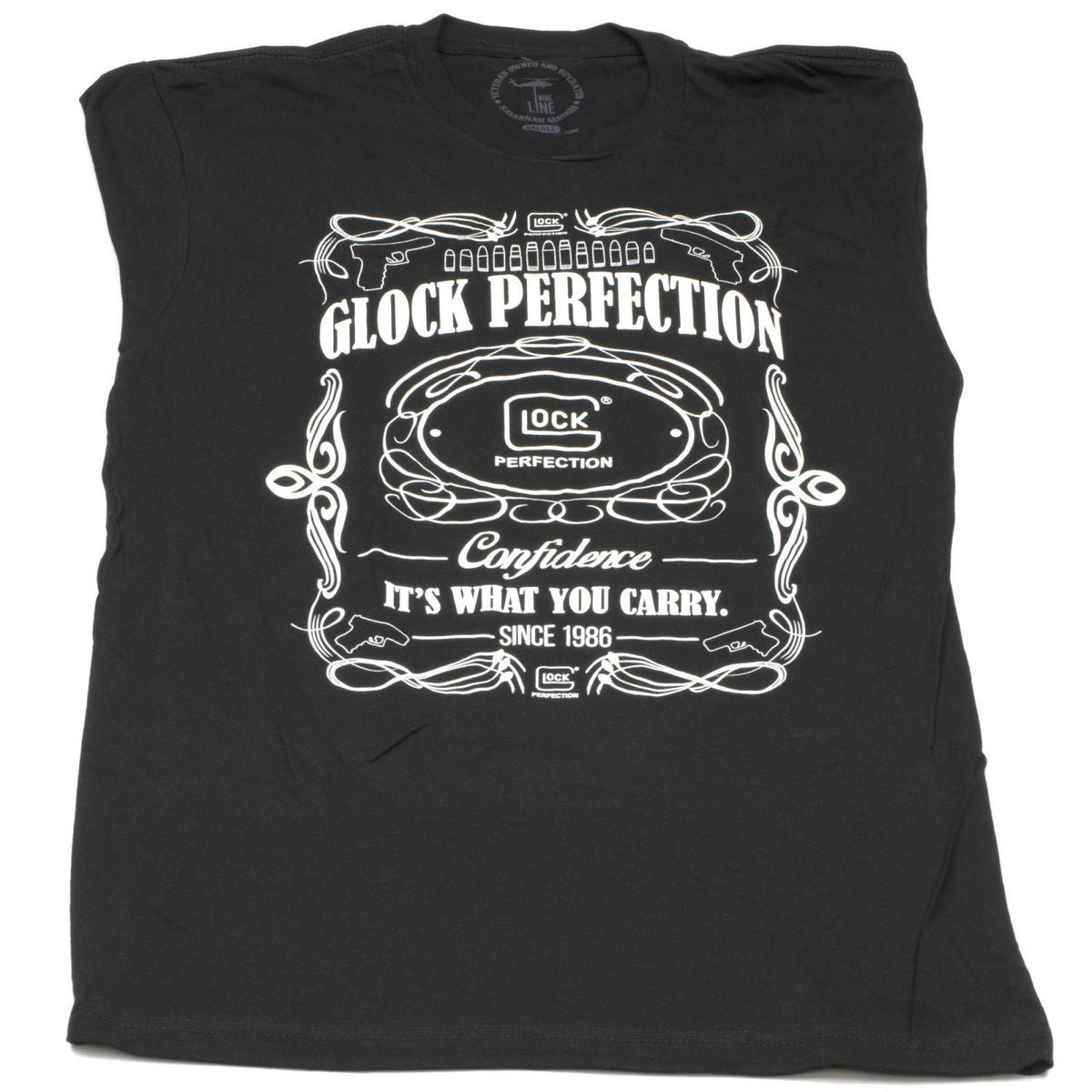 Glock OEM Flourish Men Black Tee Small