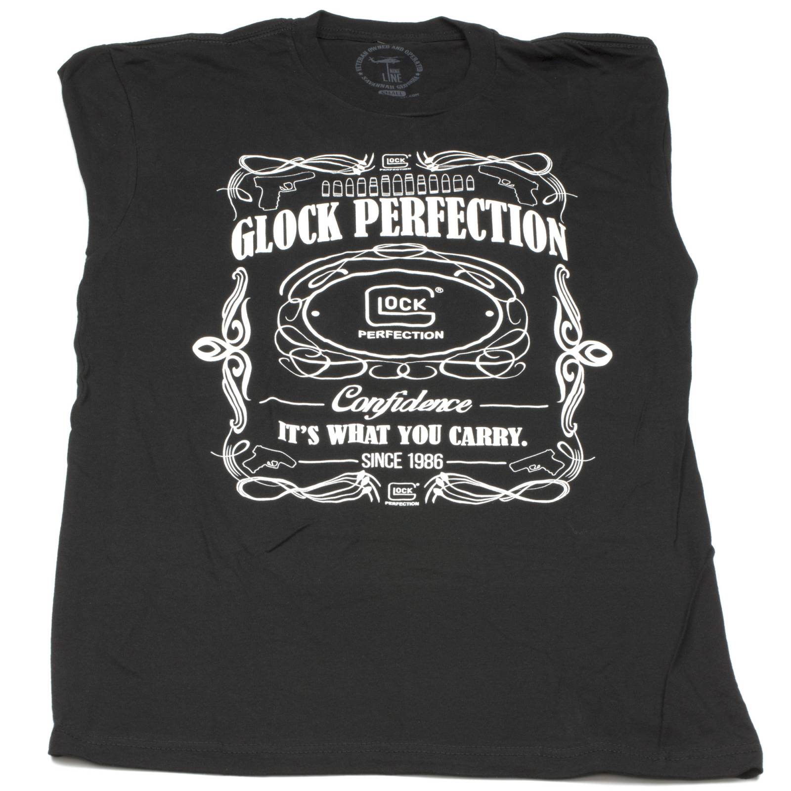 Glock OEM Flourish Men Black Tee Small